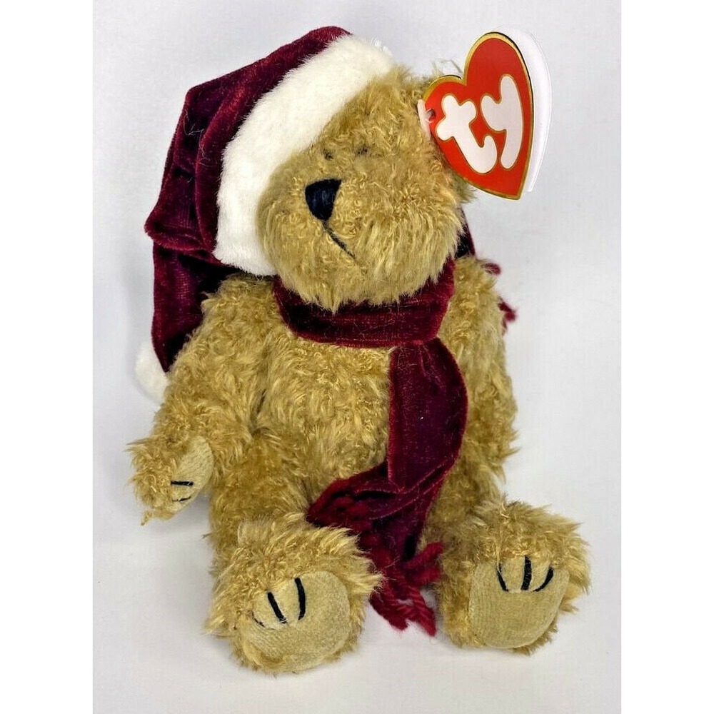 1993 Ty Beanie Baby Jangle Retired Attic Treasures Christmas Bear BB10